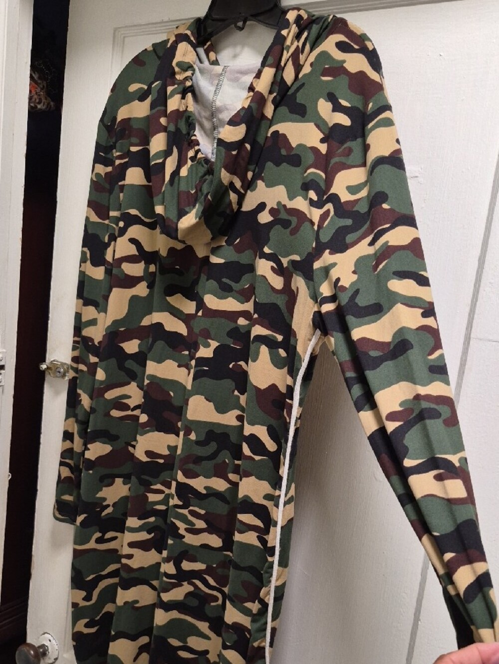 Amazon Camouflage Midi Dress in Green, Tan, Brown, Black - Picture 3 of 5